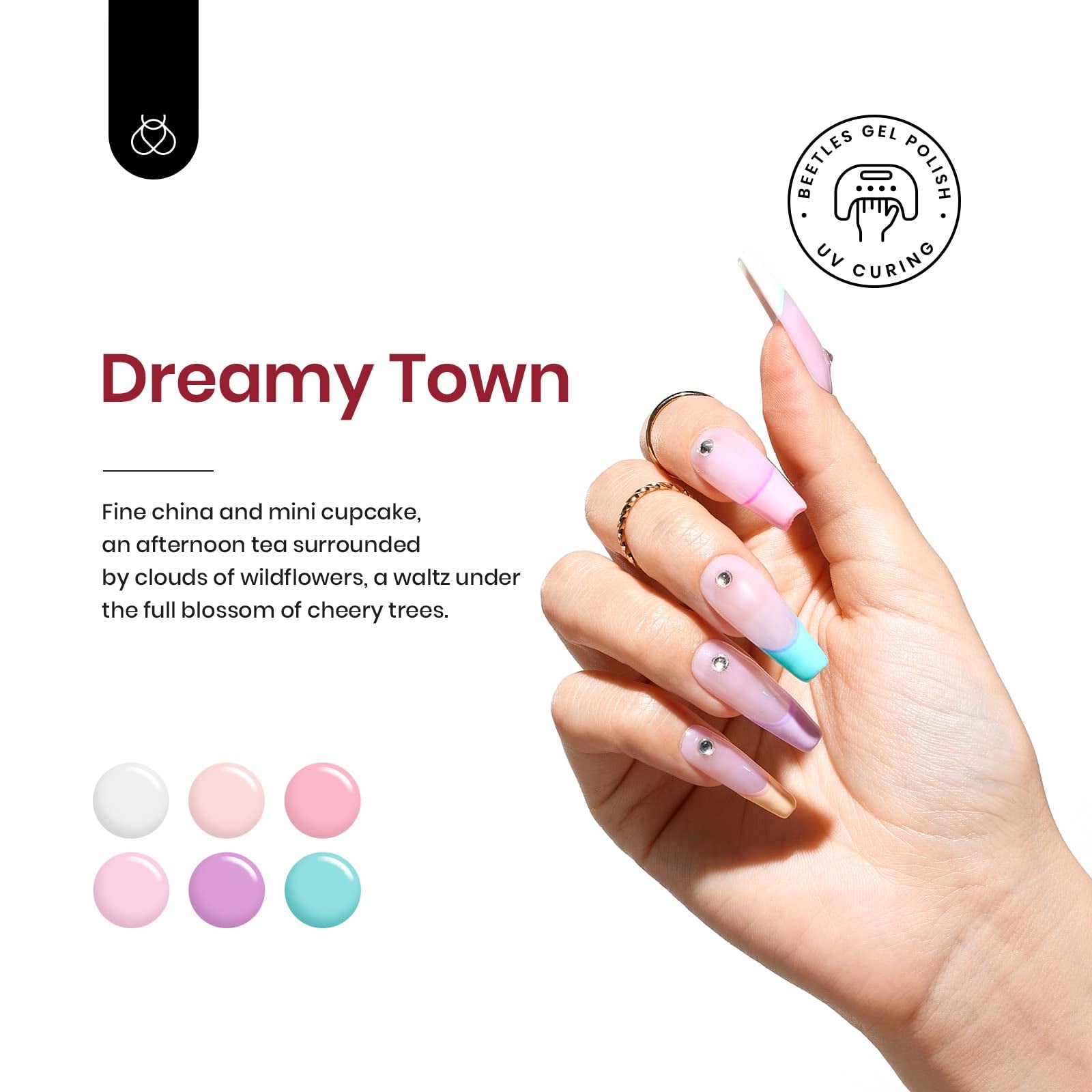 Beetles Gel Nail Polish Kit 20 Colors with Base Gel Glossy & Matte Top Coat, 2023 Spring Pastel Girly Colors Gel Polish Set Macaroon Bright Nail Art Solid Sparkle Glitters Colors Valentine Gift for Women