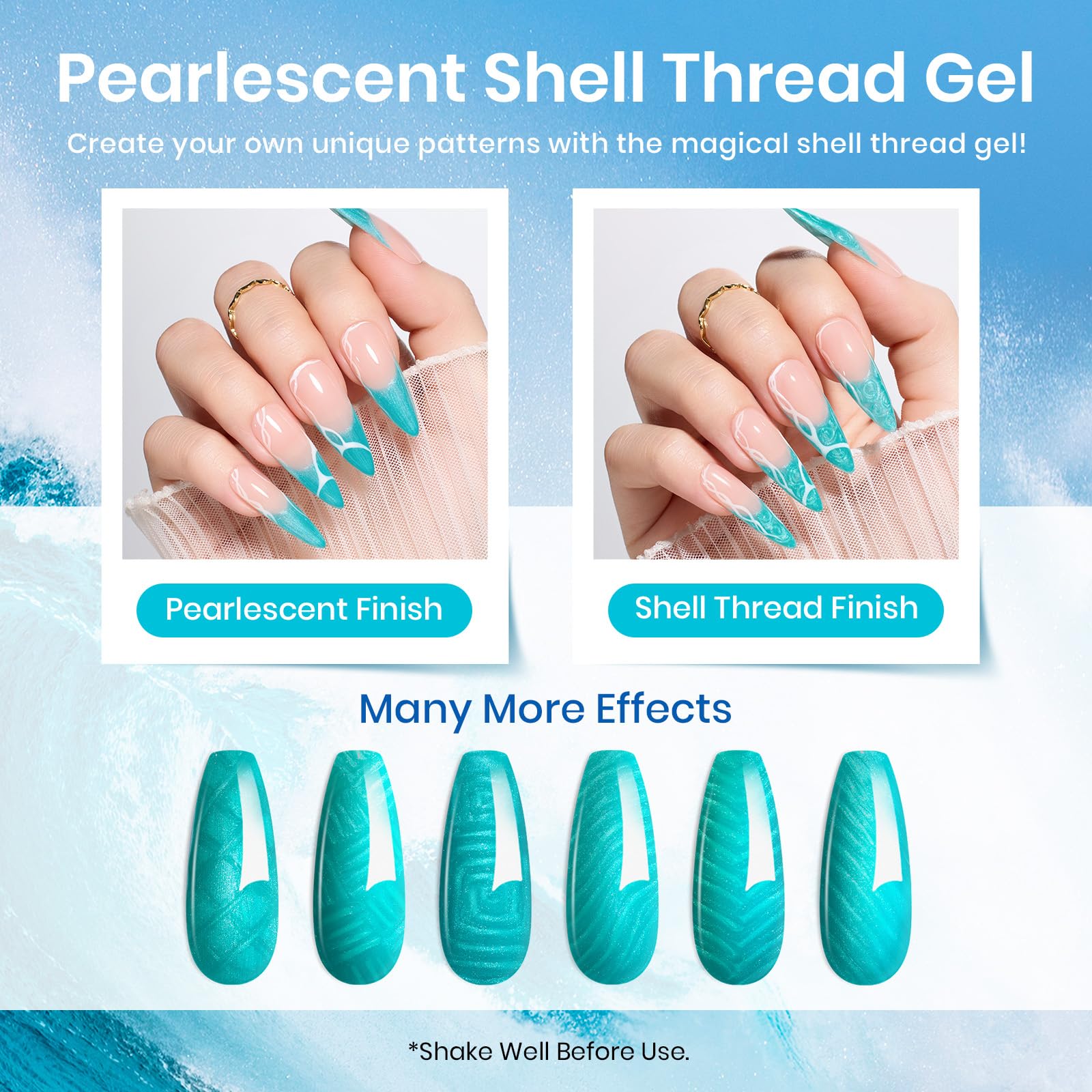 Chasing Waves | 6 Colors Gel Polish Set