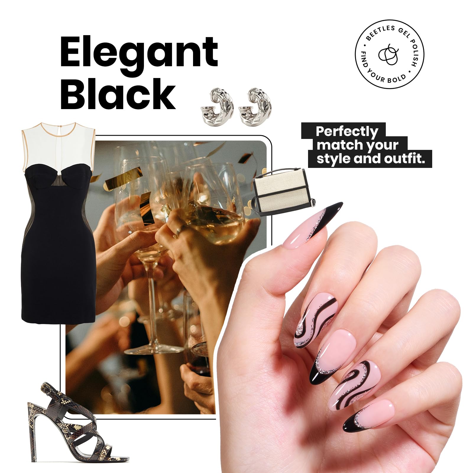 Classic Black |15ml Nail Polish