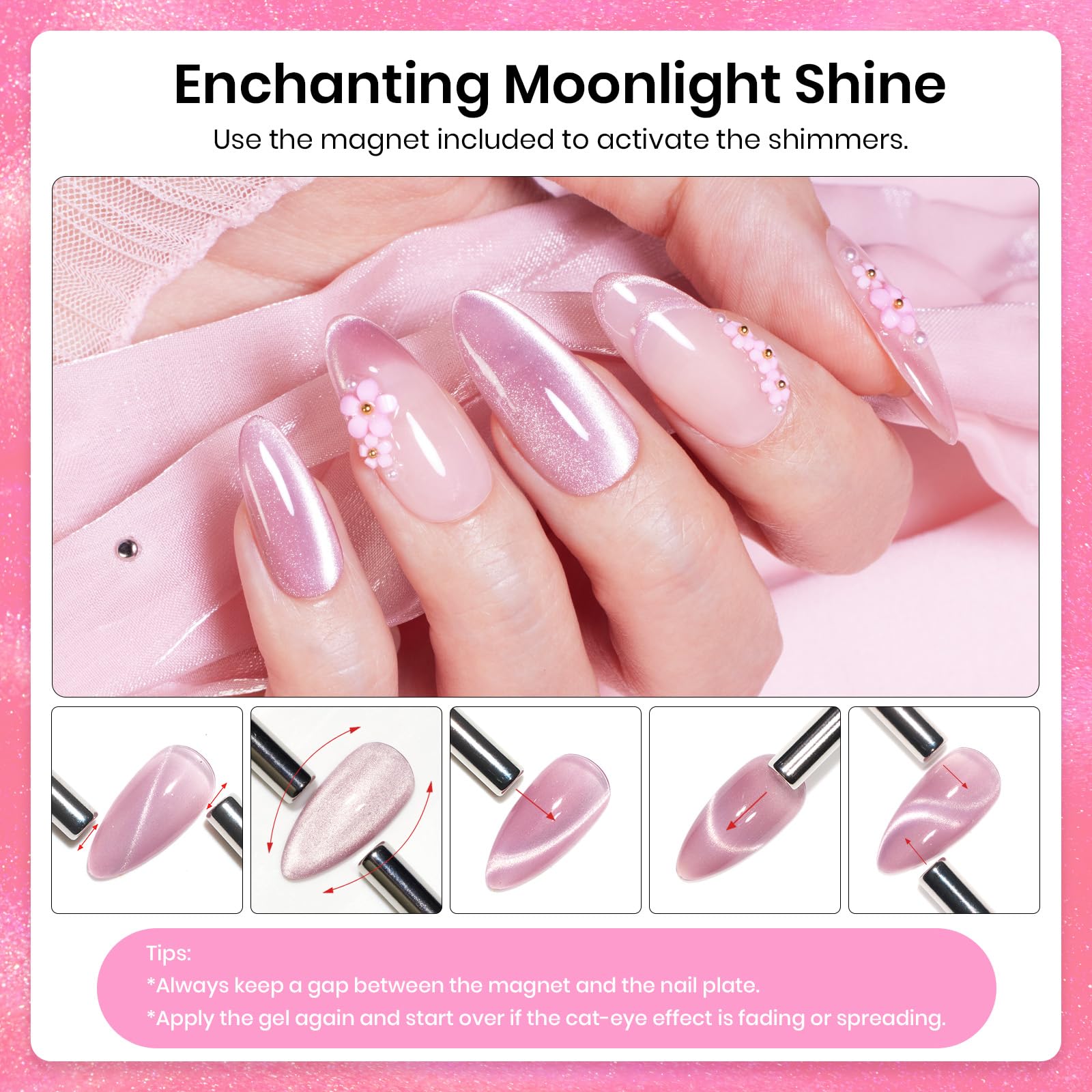Pink Cat Eye |15ml Fireworks Nail Gel Polish