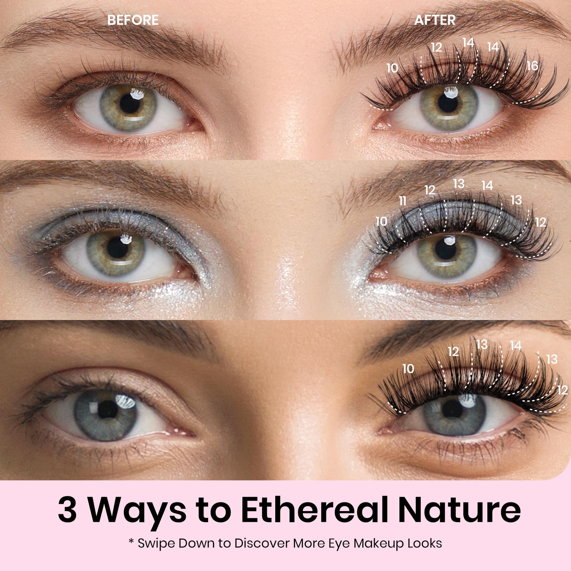 False Eyelash Clusters Kit| Individual Lashes 280pcs