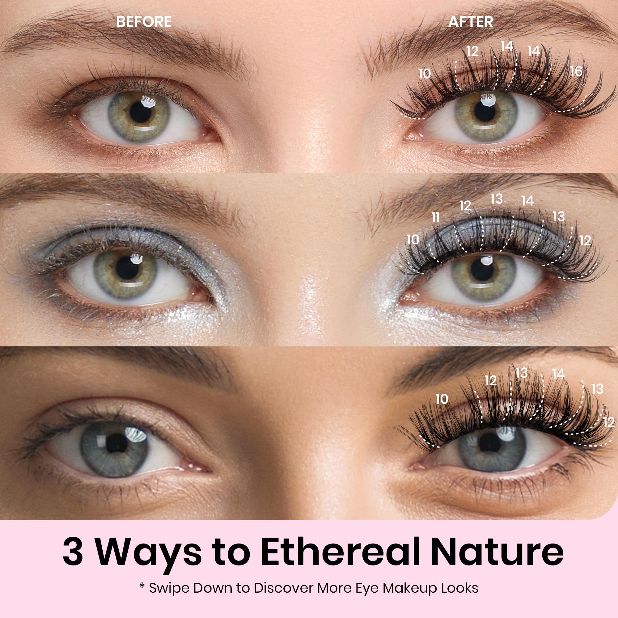 False Eyelash Clusters Kit| Individual Lashes 280pcs