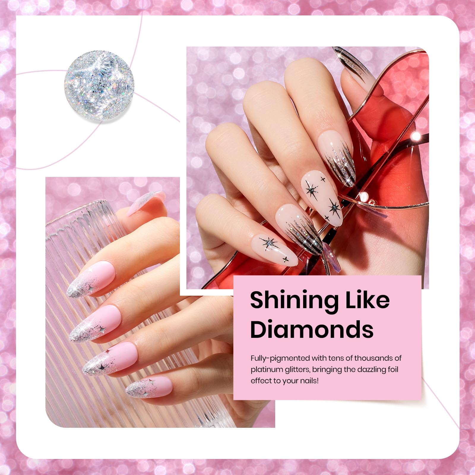 Diamond Shine | 6 Colors Gel Polish Set