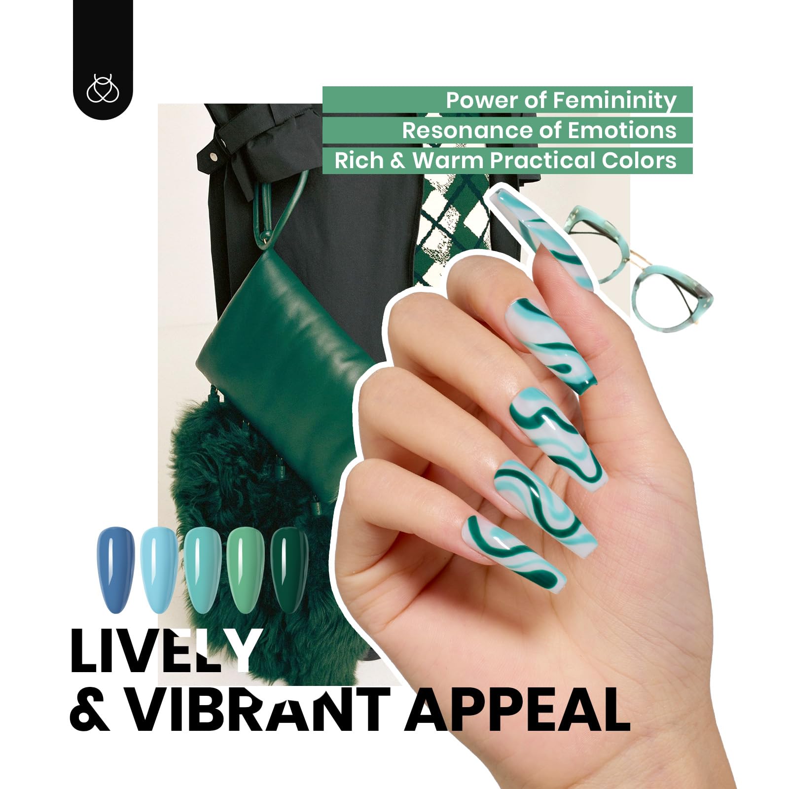 Urban Rhythm - 25 Colors Gel Nail Polish Set