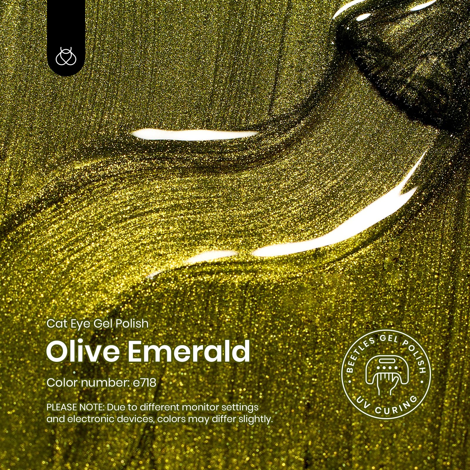 Olive Green Cat Eye Gel |15ml Fireworks Nail Gel Polish