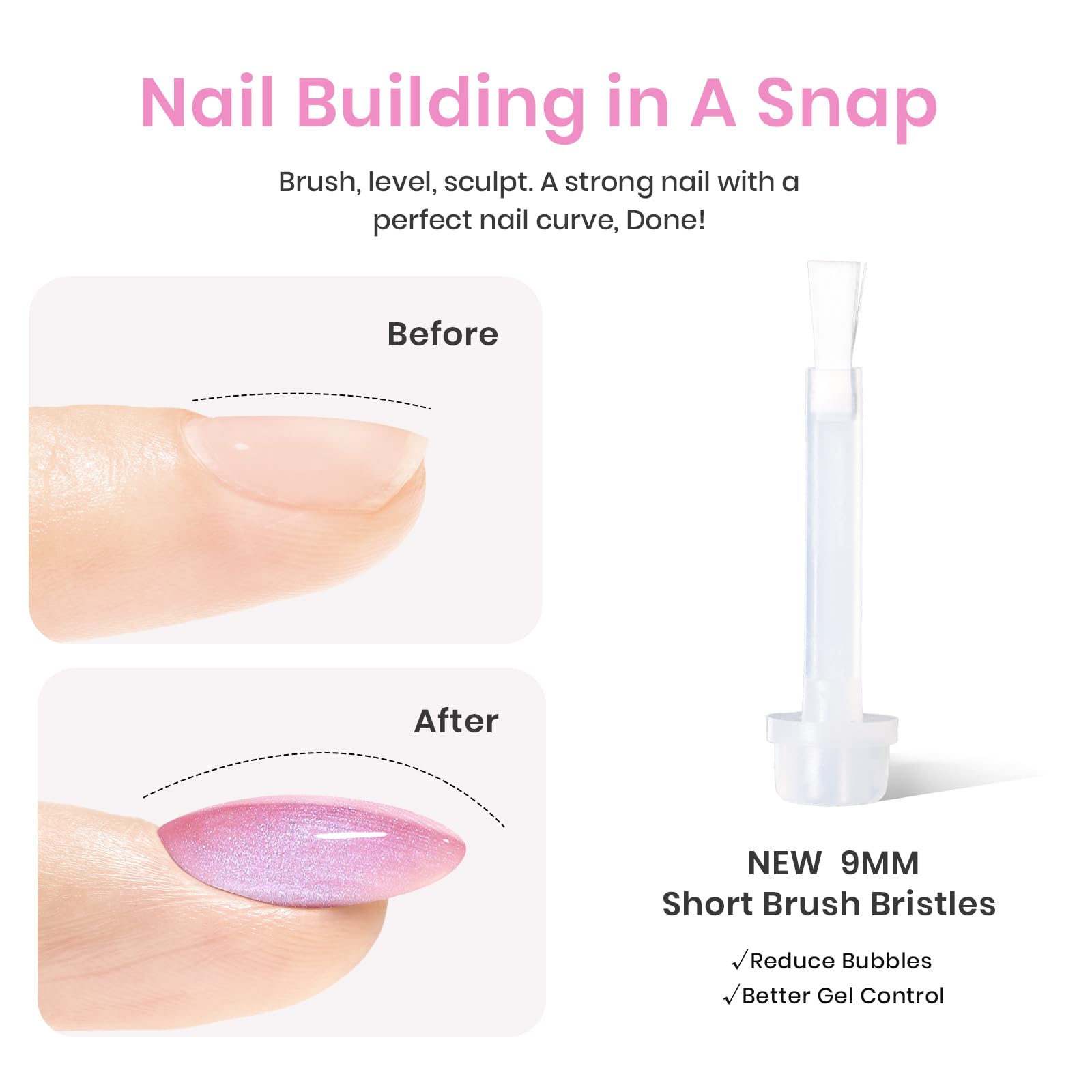 Pearly Moonstone-6 Colors Builder Nail Gel Set