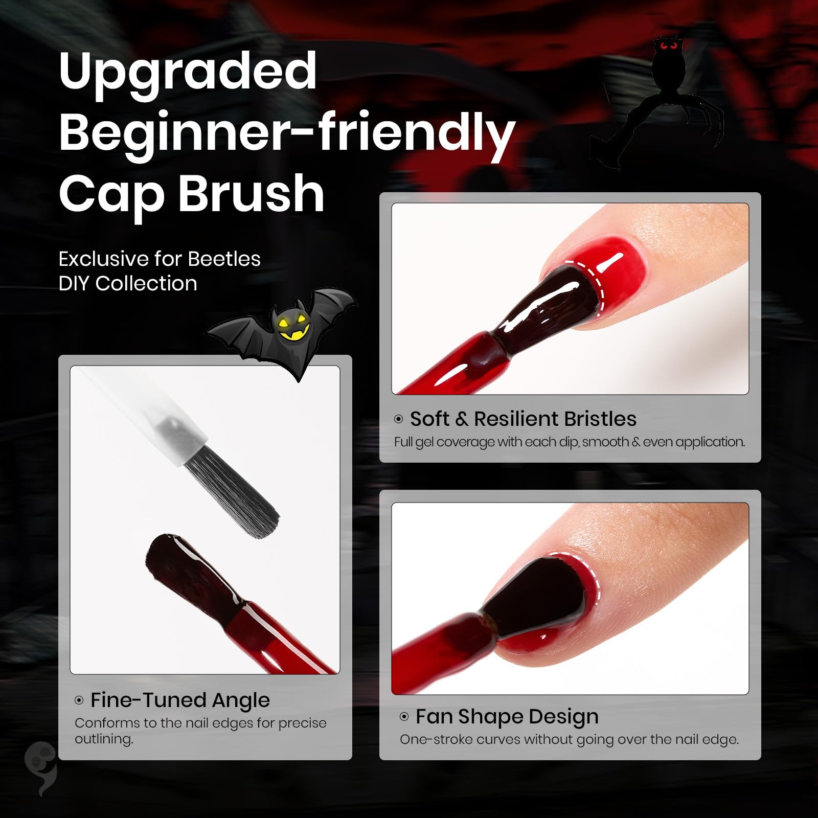 Red Black Cat Eye Set | 5 Colors Gel Polish Set