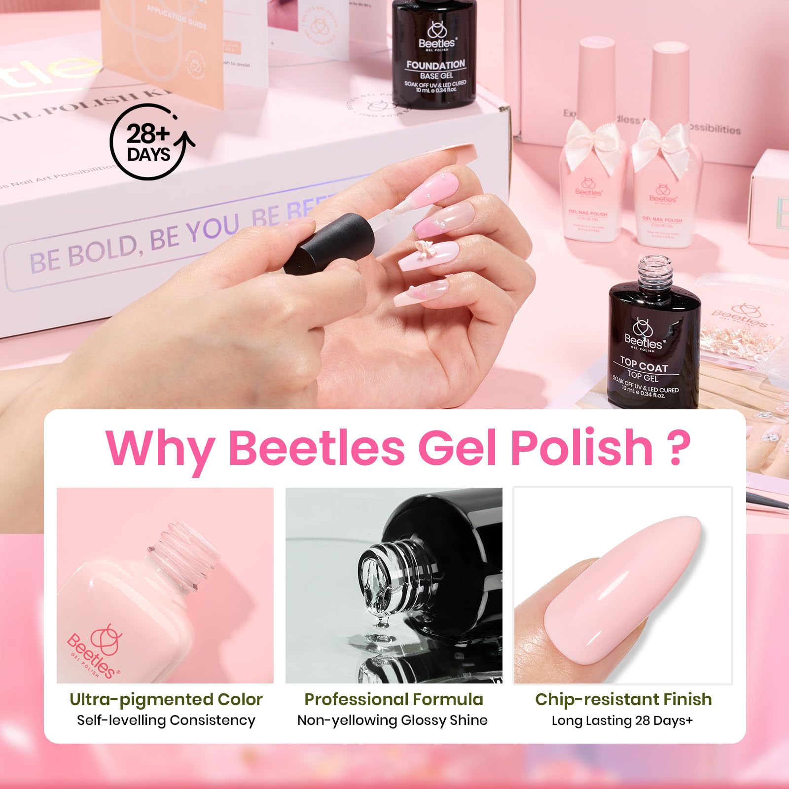Glazed Ballet | 4 Colors with All-Inclusive Nail Art Essentials Kits