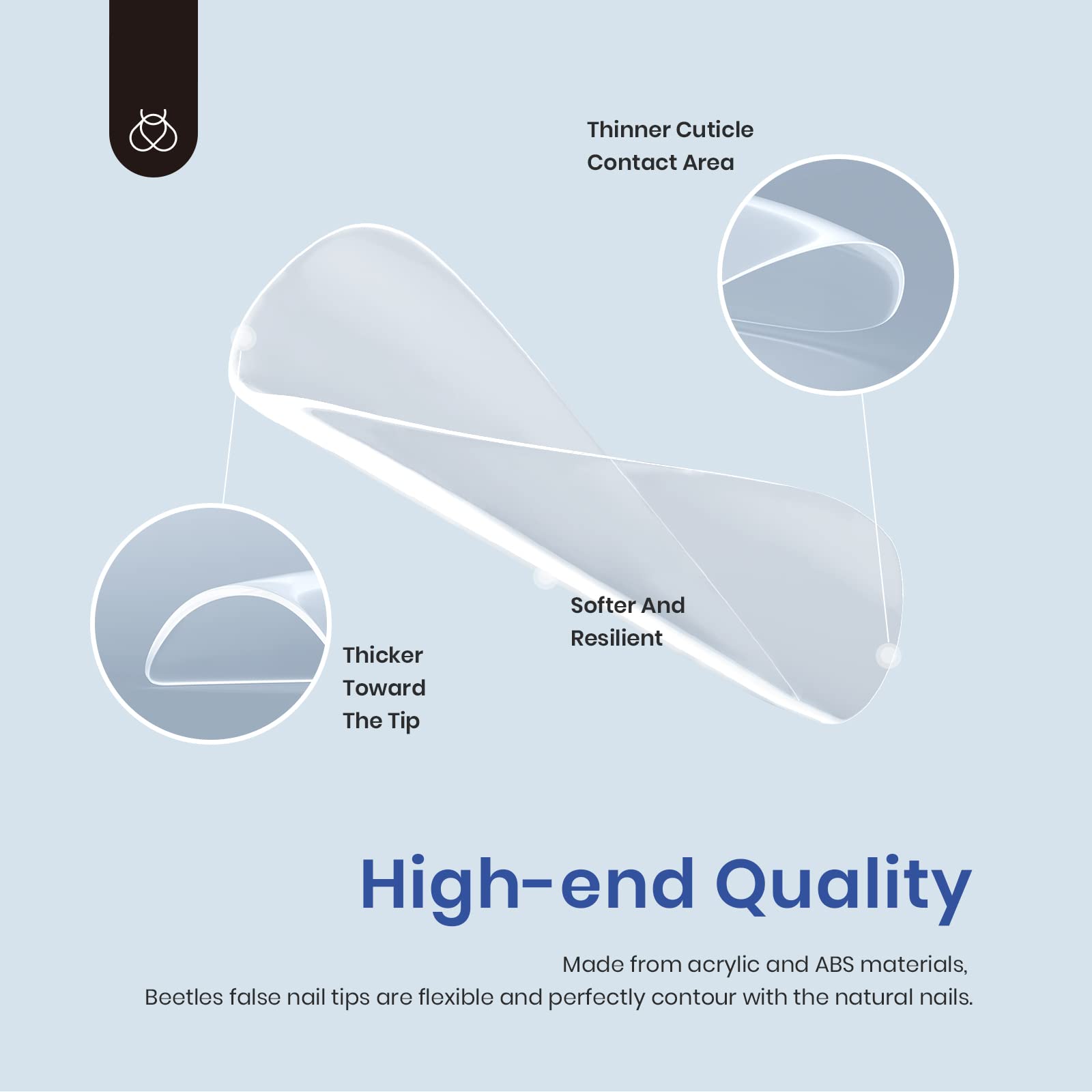 Long Square Nail Extension Kit  #086