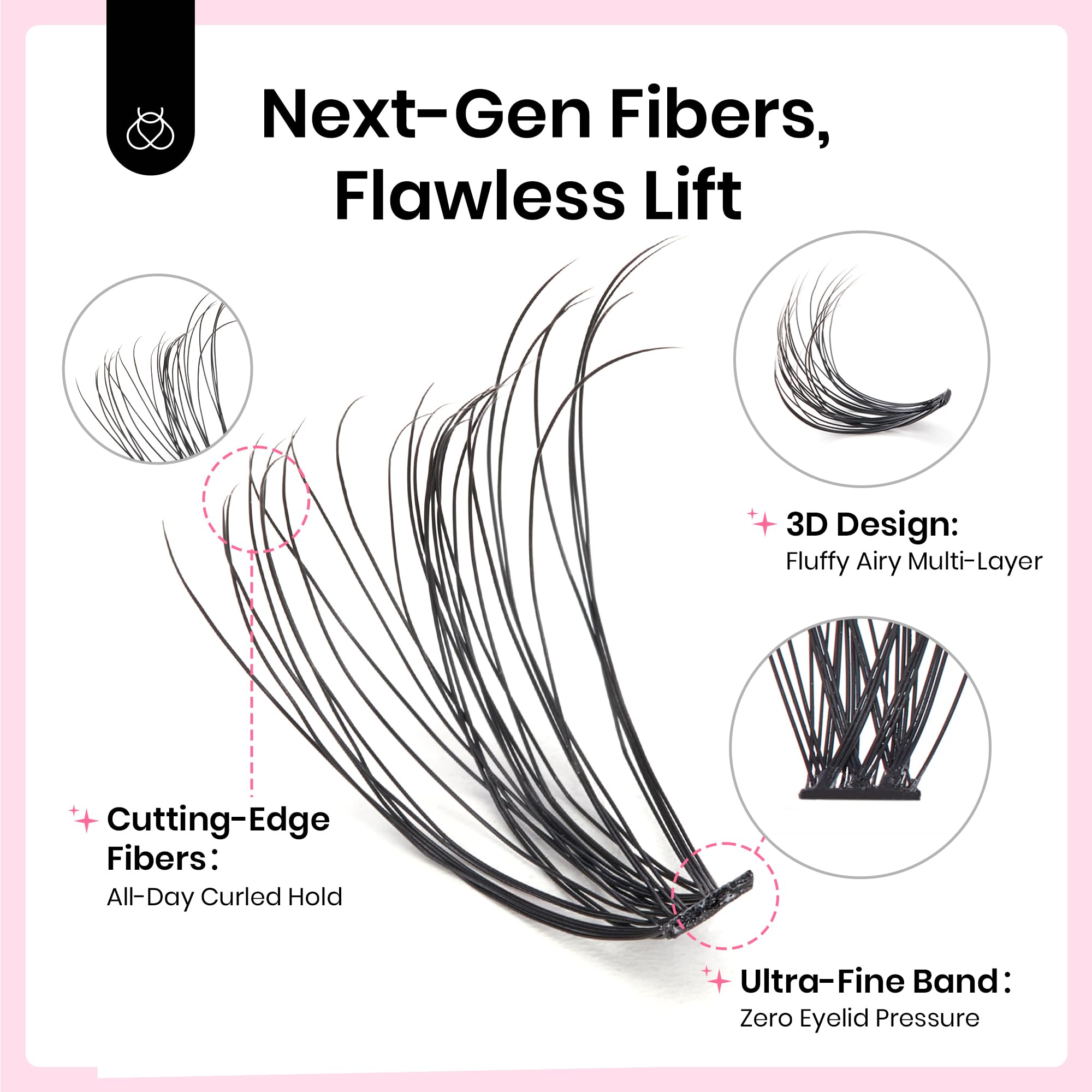 False Eyelash Clusters Kit| Individual Lashes 280pcs D Curl 8-16mm