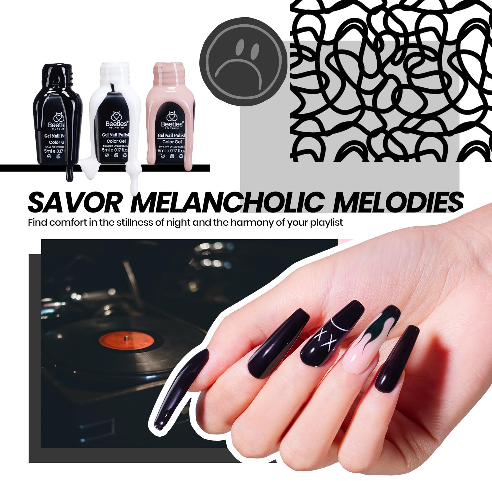 Emotional Spectrum Manicure Kit: 35 Gel Colors, Tools, Accessories, and Care Essentials