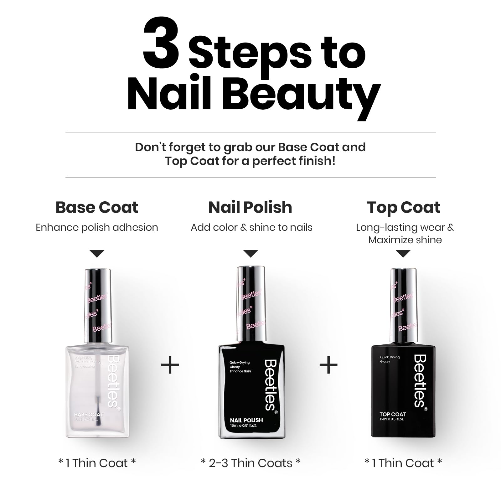 Classic Black |15ml Nail Polish
