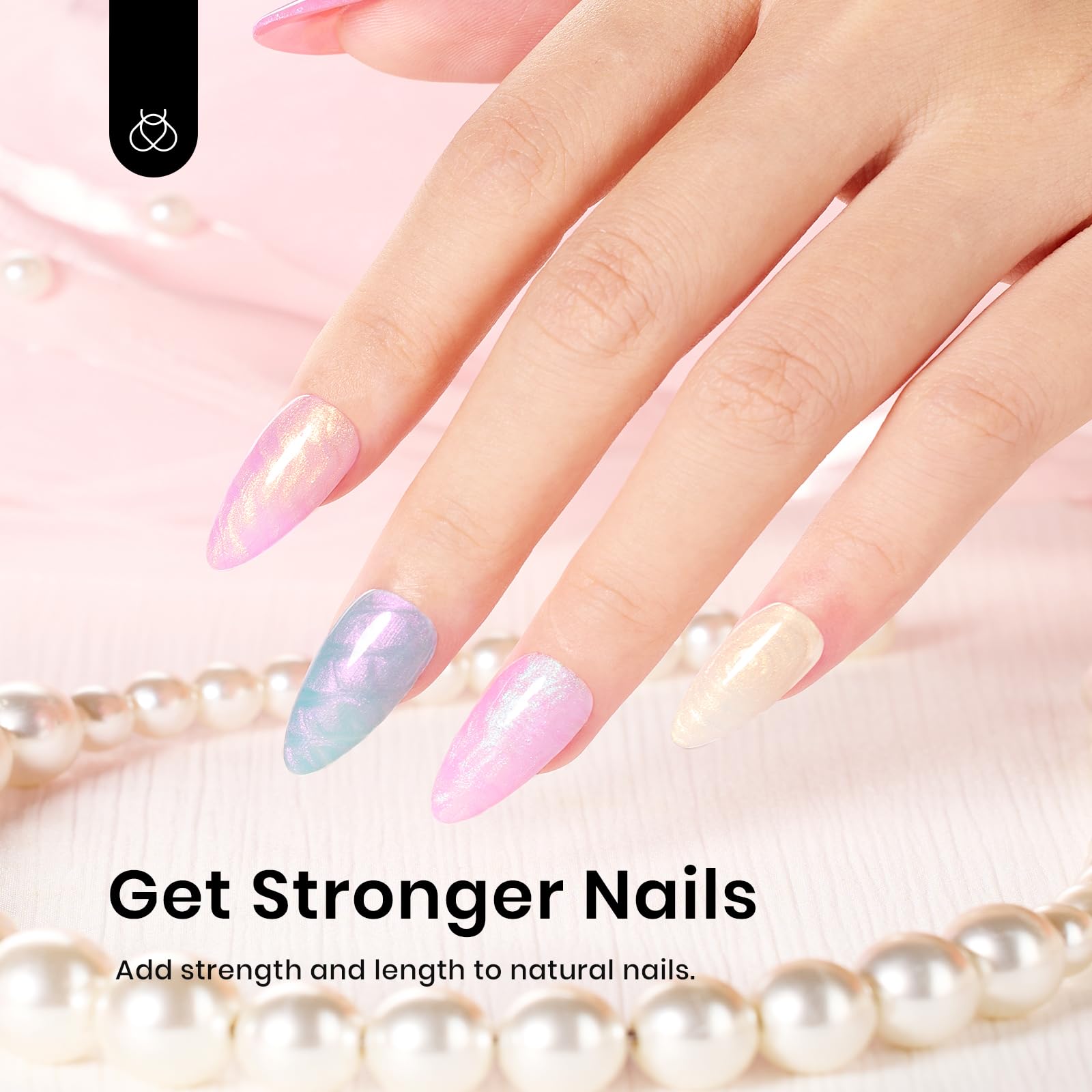 Pearly Moonstone-6 Colors Builder Nail Gel Set