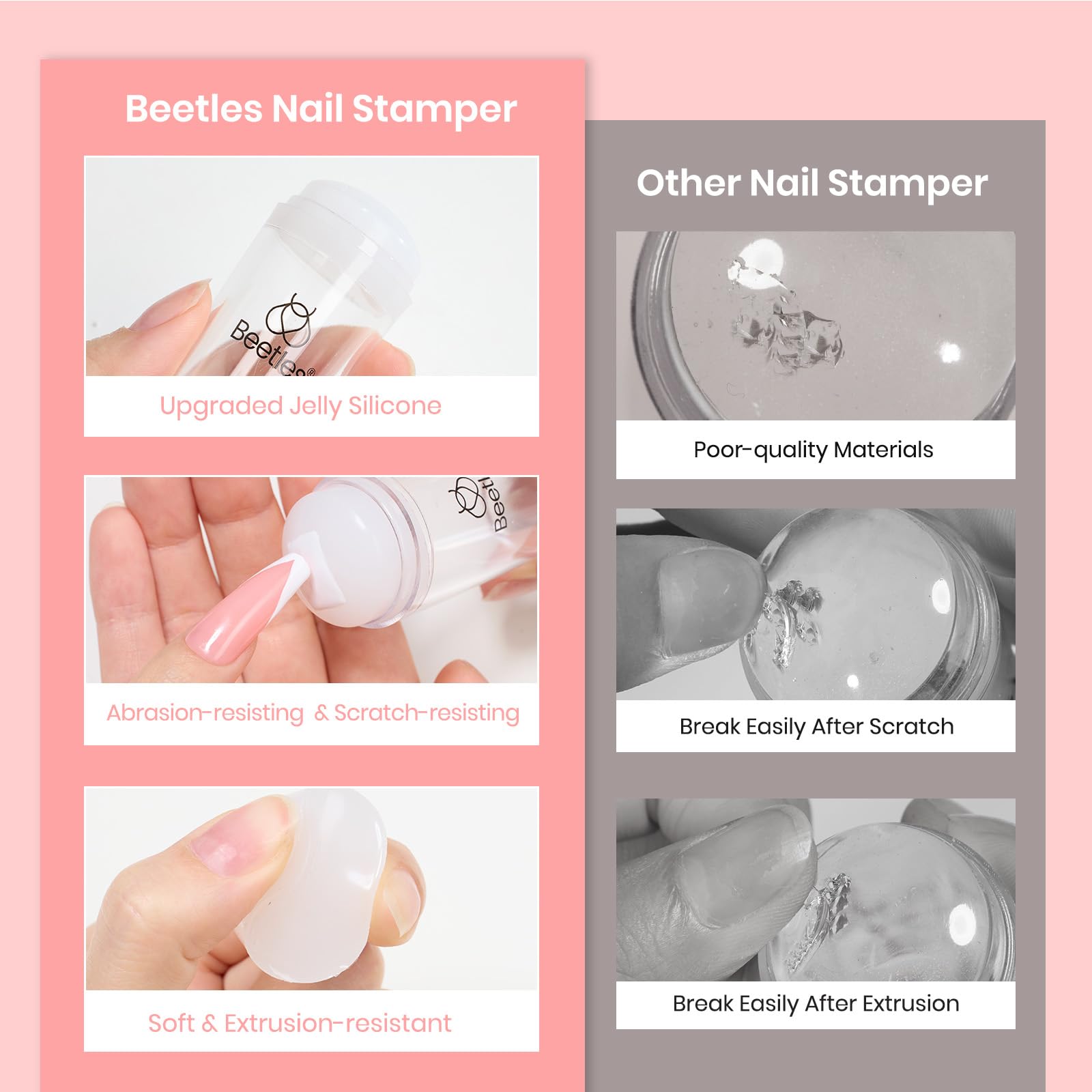 French Tip Tool Stamp Gel Silicone  Kit