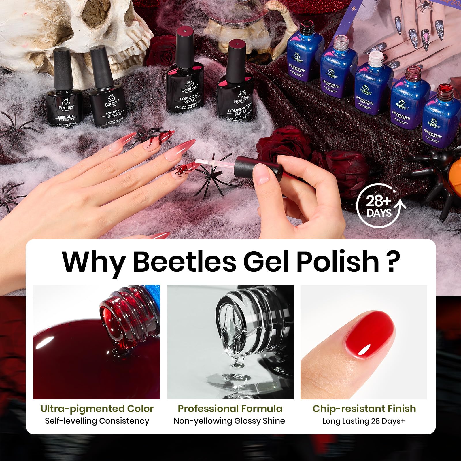 Red Black Cat Eye Set | 5 Colors Gel Polish Set
