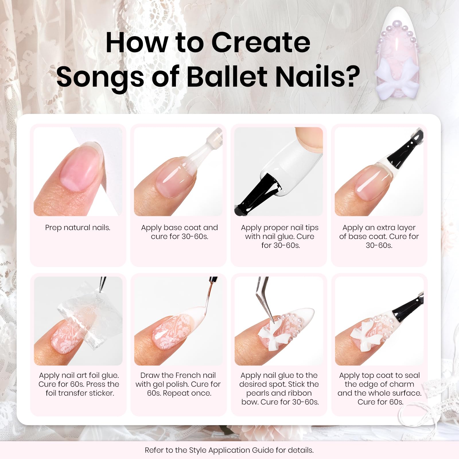 Lace Poem | 2 Colors with All-Inclusive Nail Art Essentials Kits
