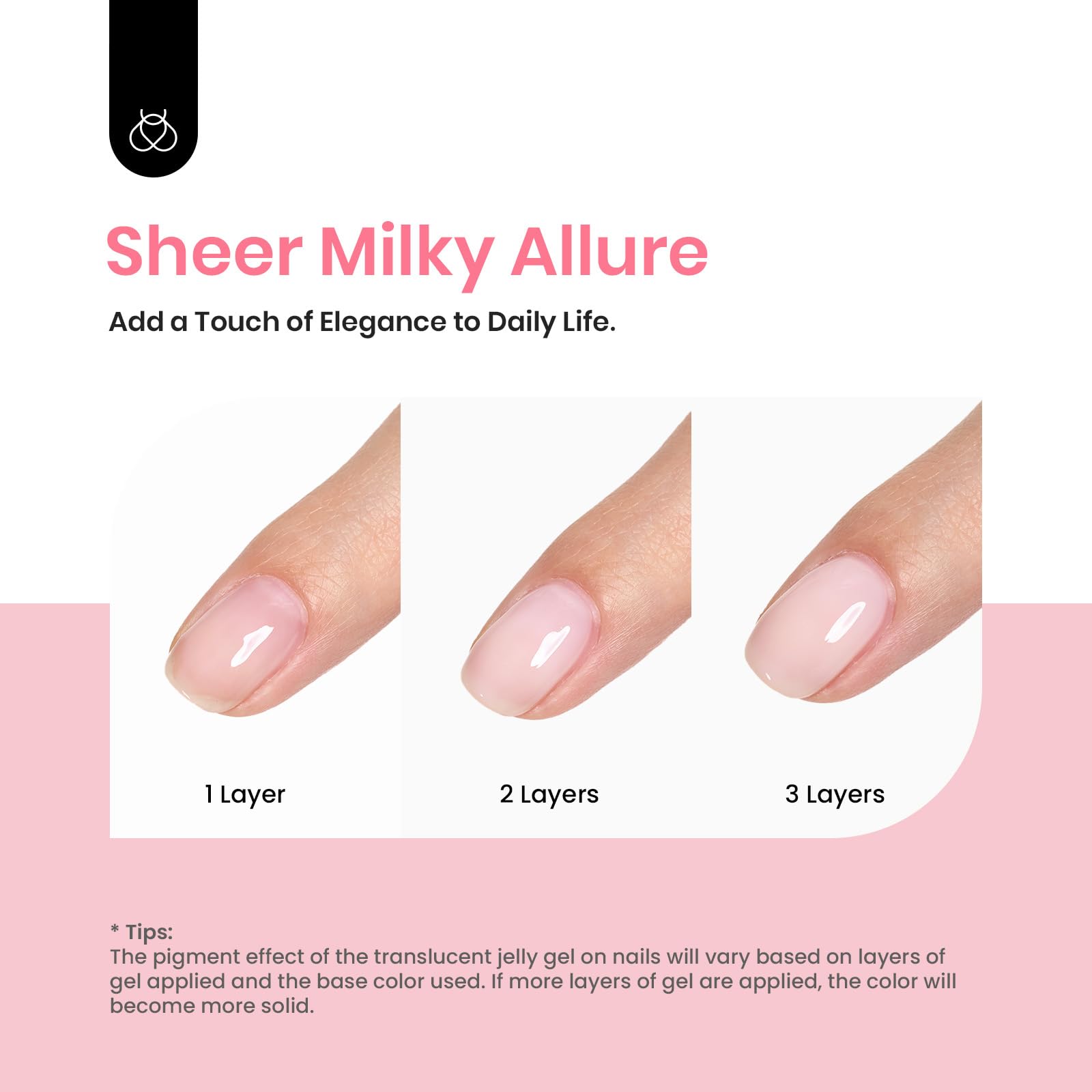 Milky Pink #d911 |15ml Jelly Gel Polish