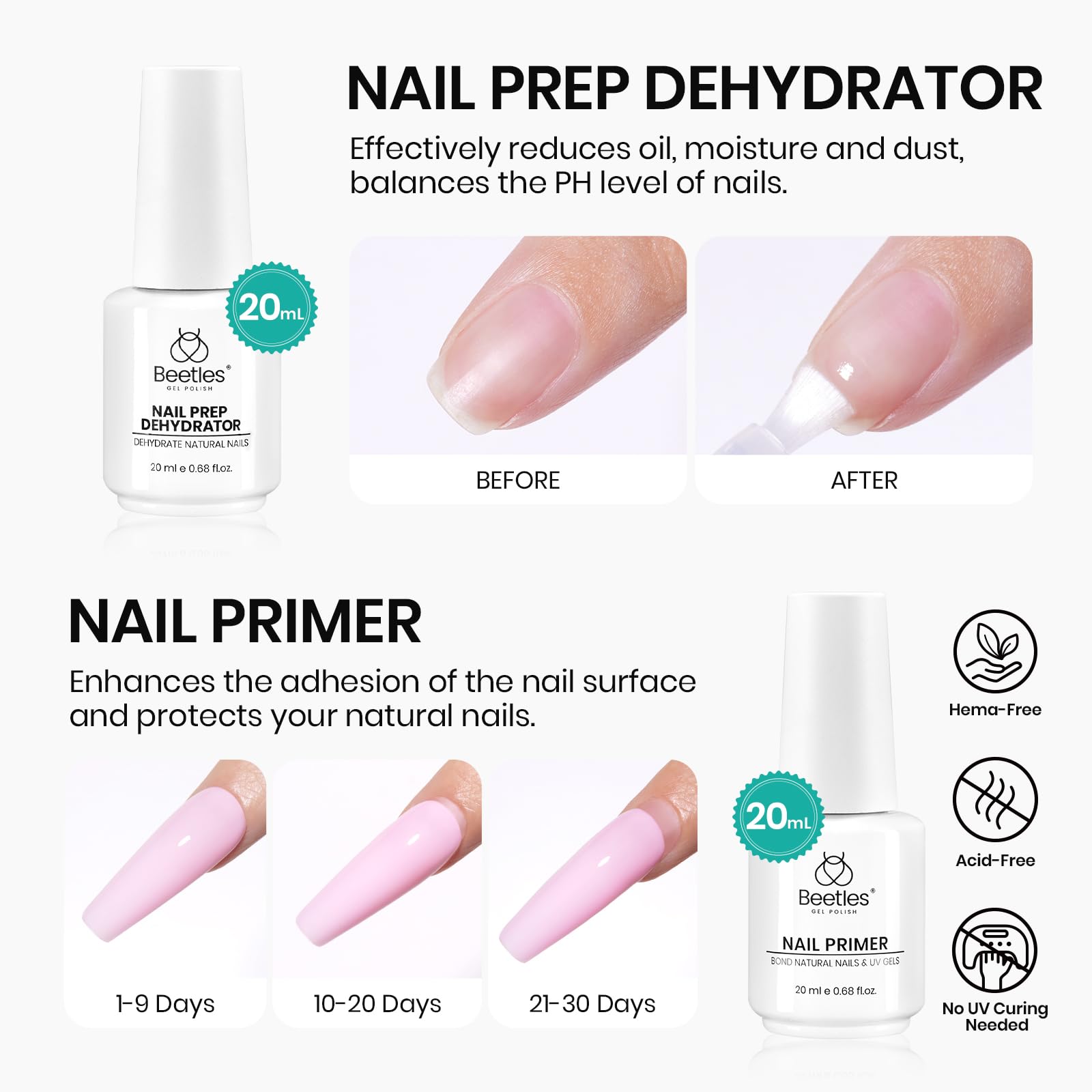 Hema Free-Beetles Nail Essential Set Large Capacity 4 pcs