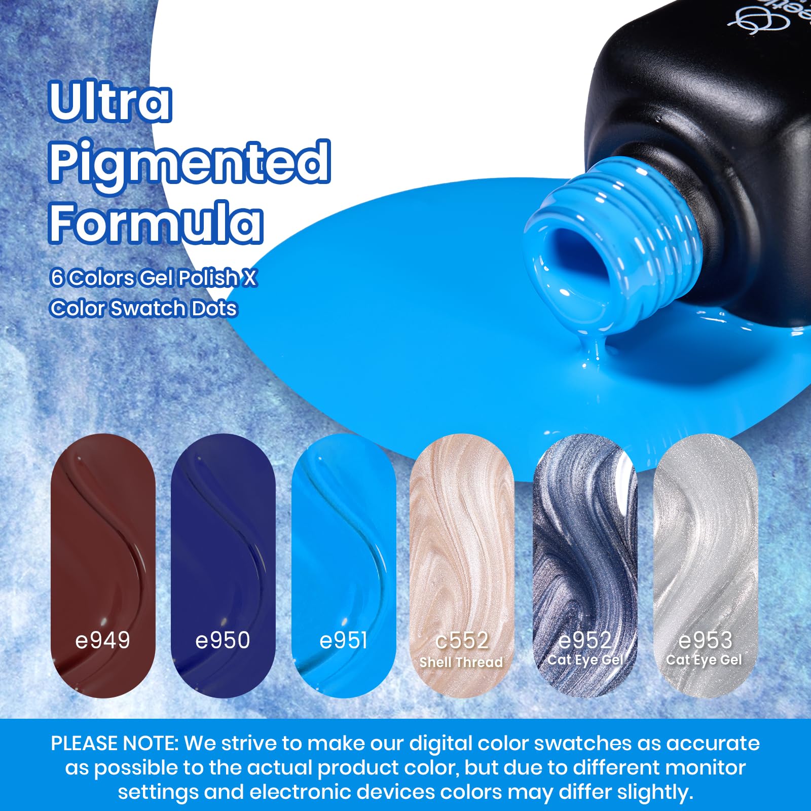 Glamorous Metamorph | 6 Colors Gel Polish Set