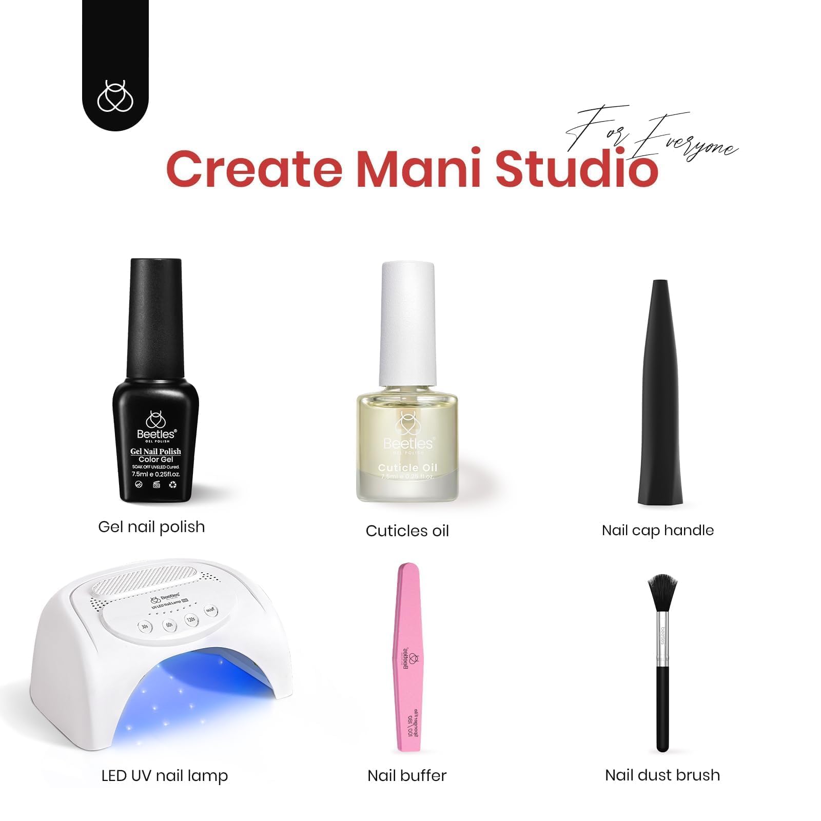 Glamorous Night Starter Kit:  Nail Art Gels, Tools & Care Essentials