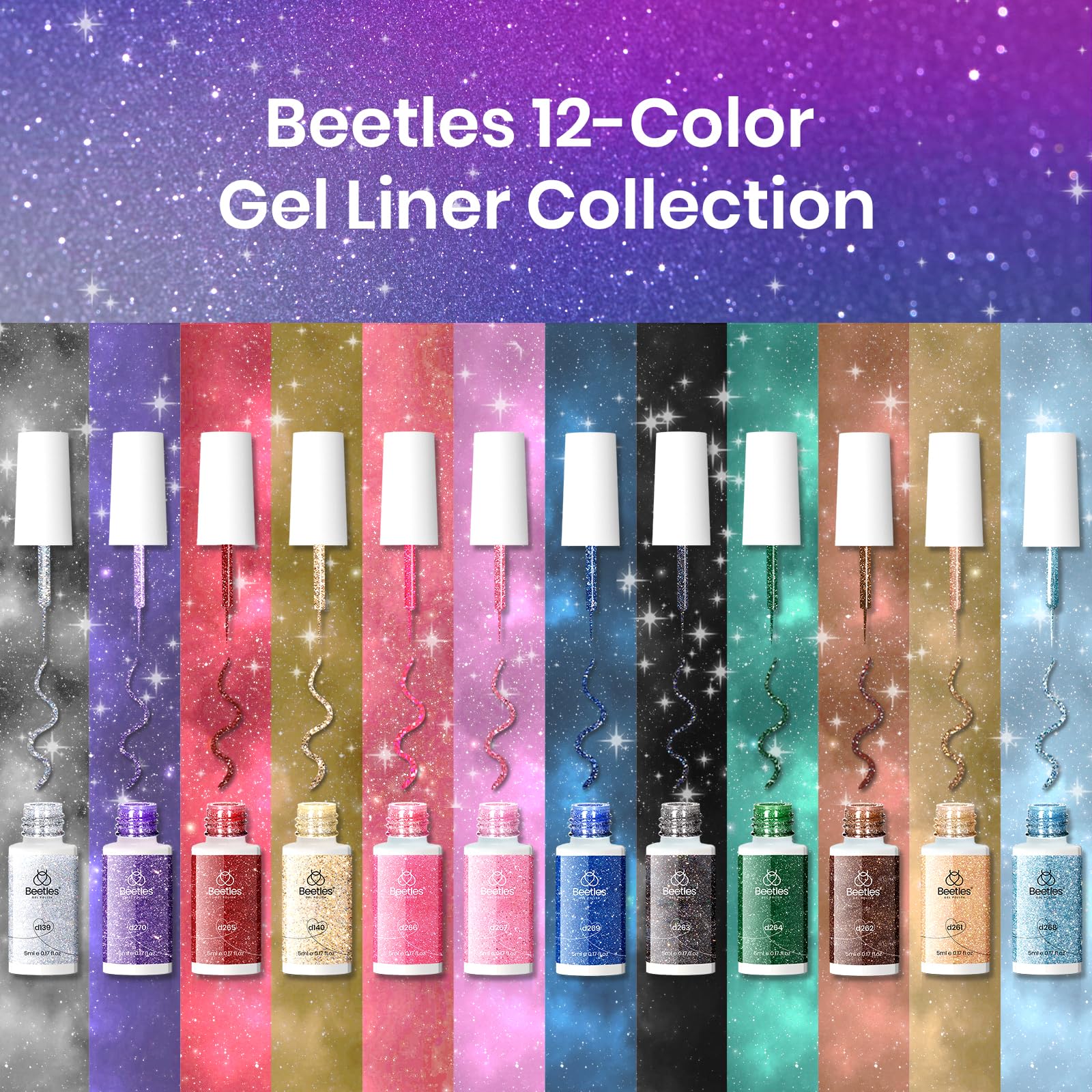 Star is Born | Gel Liner 12 Colors Set | 5ML Each