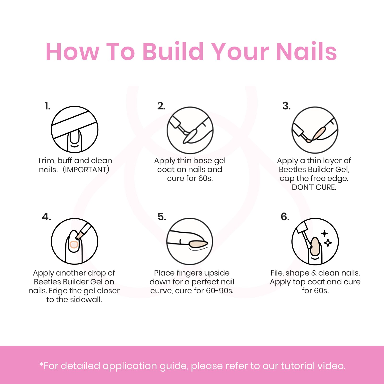 Pearly Moonstone-6 Colors Builder Nail Gel Set