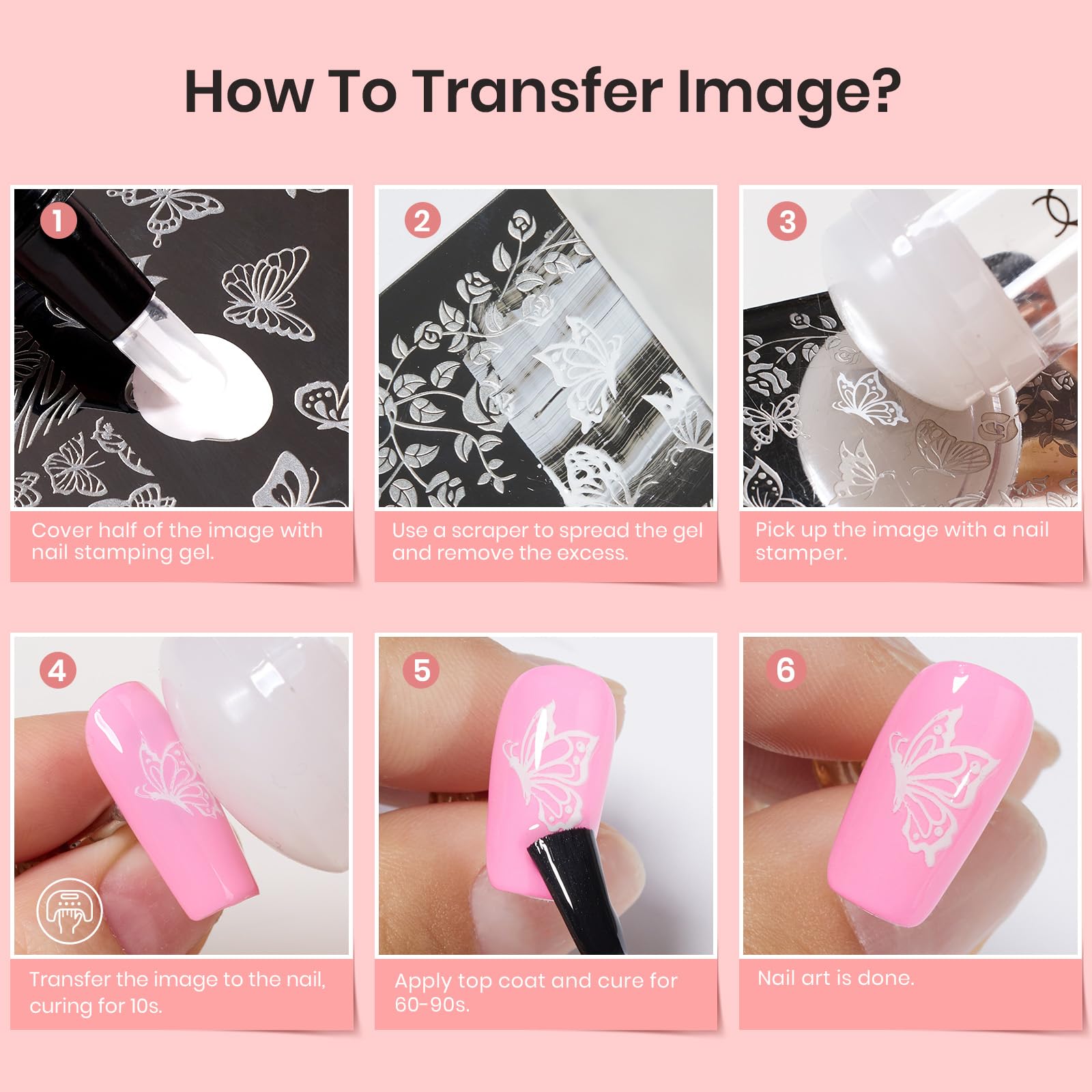 French Tip Tool Stamp Gel Silicone  Kit