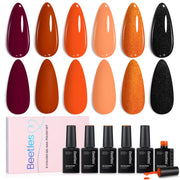 Autumn Leaves - 6 Colors Fall Gel Polish Set