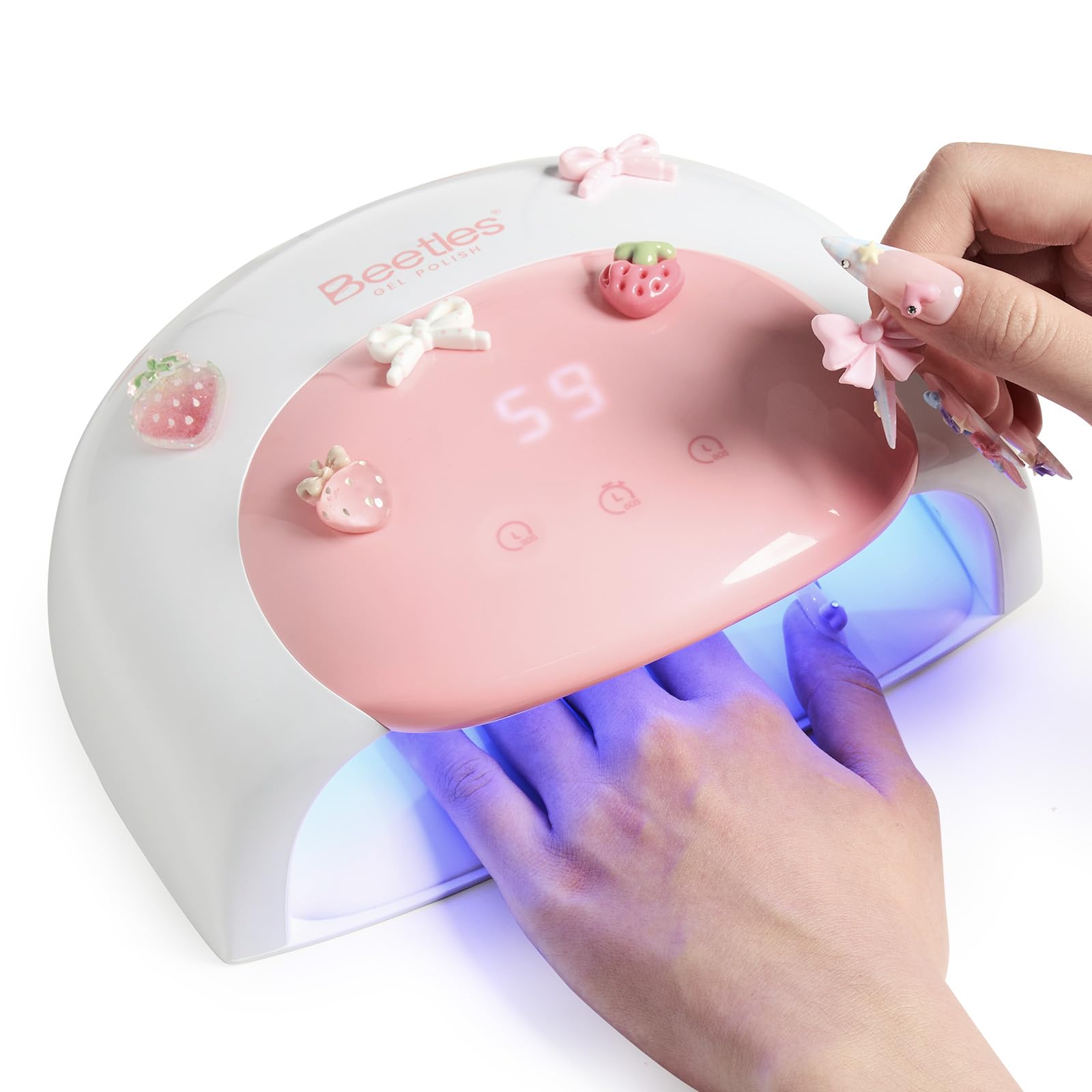 Beetles UV LED Nail Lamp - Candy White Nail Light with 3 Timer 30