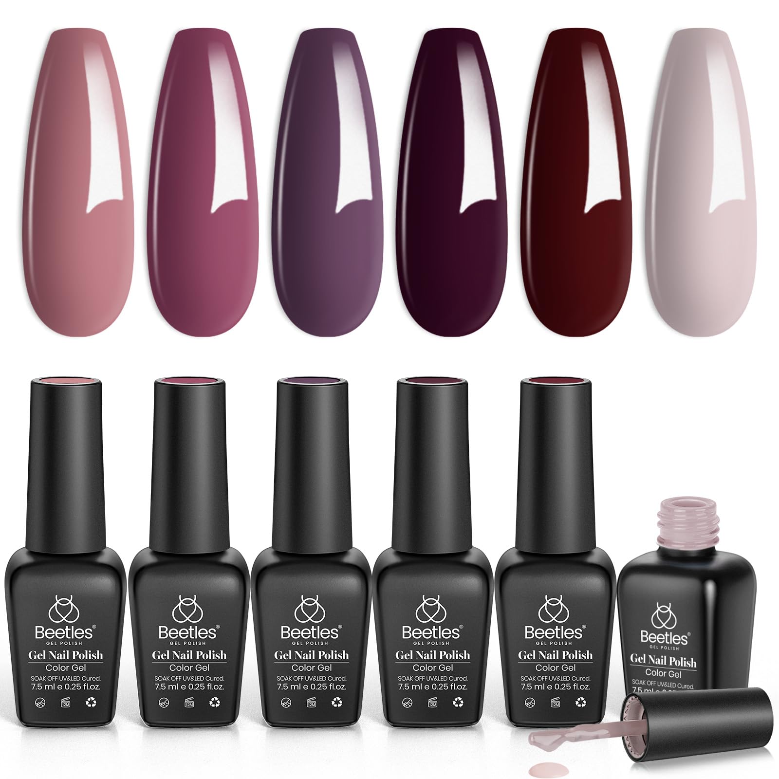 Rose Petals - 6 Colors Fall Gel Nail Polish