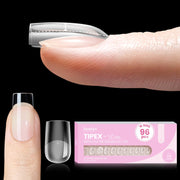 Beetles Tipex Lite Apex Nail Tips - Square Short 96pcs 16 Sizes