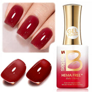 Beetles Ruby Cherry Jelly Red Gel Nail Polish 15ML Full Size Neutral Sheer