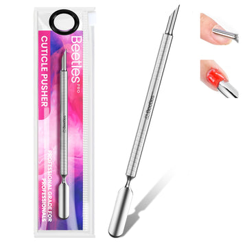 Loop Pusher 23mm + Beveled Pusher 9mm Beetles Cuticle Nippers Professional Trimmer