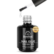 Beetles 15ml Gel Nail Glue 9 in 1 for Acrylic Nails Tips and Clear Press on Nails