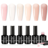 7.5ml Each Beetles Color Base | Valentine Nails Nude Ge Gel Polish 6 Colors Set
