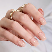 Beetles Short Squoval Press On Nails Pink Nude Press Nails Gel Painted