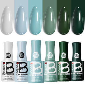 Beetles Gel Nail Polish Set - Stay Shining Forest Fog Shade Set