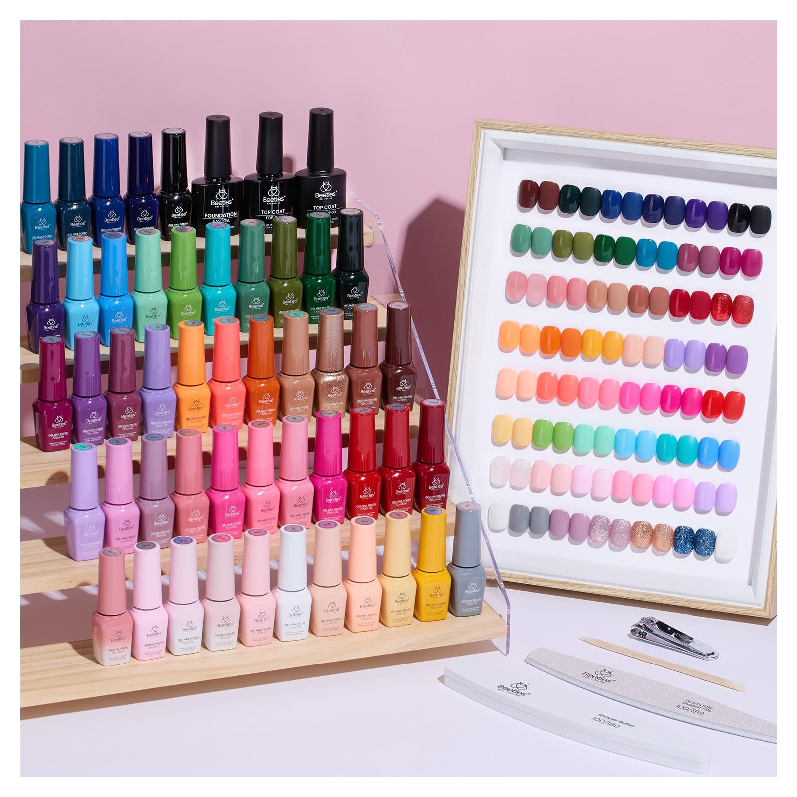 Beetles Seasons Variations - 48 Colors Brown Glitter Fall Gel Nail Polish Kit