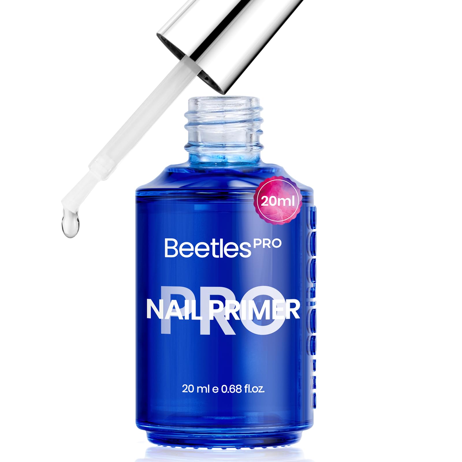 Beetles Pro Nail Primer for Gel Nail Polish - 20ml Primer Bond Natural Nail Prep Hema Free&Acid-Free