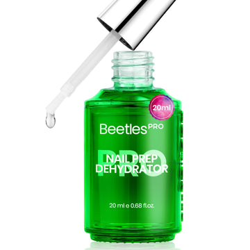 Beetles Professional Nail Prep Dehydrator - Natural Nails Superior Bonding Primer for Acrylic Powder and Gel Nail Polish