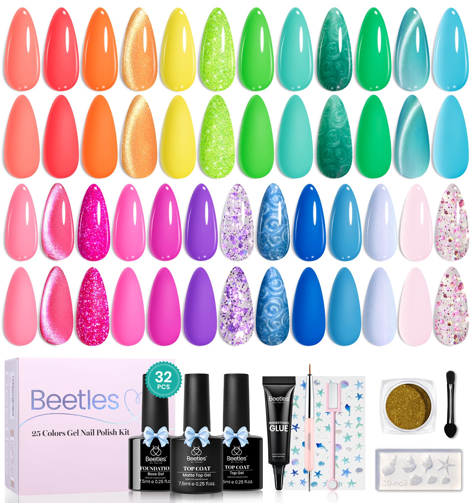 Ocean Odyssey 25 Colors Spring Gel Polish Kit