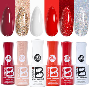 Beetles Gel Nail Polish Set - Stay Shining Crimson Glamour Shade Set