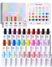 Ever Sheer | Beetles 30 Colors Jelly Gel Polish Set HEMA Free & TPO Free 10ML Ever Sheer Gel