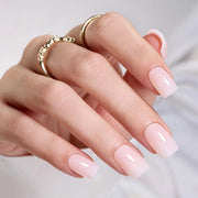 Beetles Milky Pink Press On Nails Short Squoval Gel Painted Soft Nails