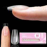 Beetles Tipex Lite Apex Nail Tips - Coffin Short 96pcs 16 Sizes