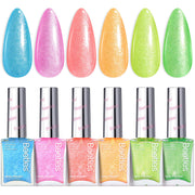 Neon Fever | 6 Colors Air Dry Nail Polish Summer Nails Set