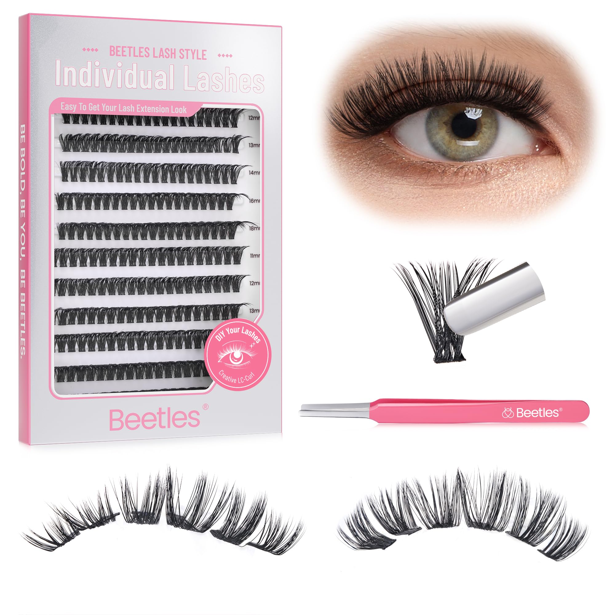 Individual Lashes  Kit  60D 80D Mixed Eyelash Clusters