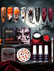 Spooky Bite-Beetles Halloween White 3D Sculpting Gel for Nail Art Solid Builder Nail Gel Kit 2026 Limited Edition