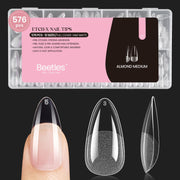 Beetles Almond Medium Nail Tips 576pcs 12 Sizes DIY Nail Extension Gift for Women