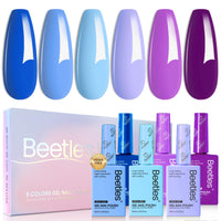 Hema Free Wisteria Whisper - Colorful Bottle 6 Color Each 15ml Gel Polish